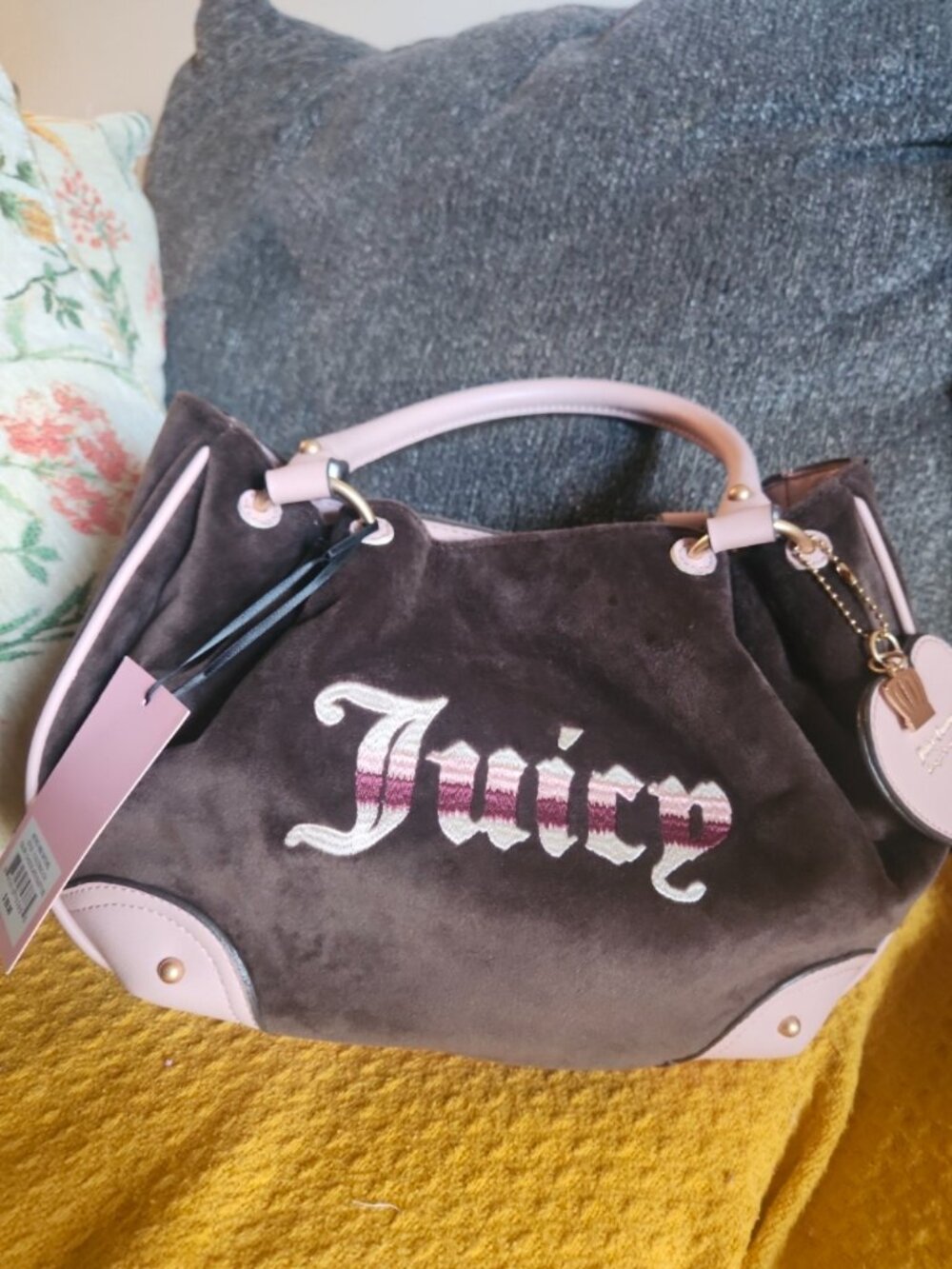 Juicy couture pink and brown bag BRAND NEW WITH TAGS!!! - Picture 5 of 5